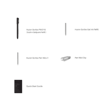 HUION SCRIBO PW310 - LAPIZ OPTICO LIBRE DE BATERIA