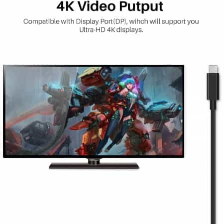 Cable salida USB-C a entrada USB-C